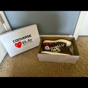 COMME des GARÇONS Brown Heart Converse Mens Size 10 Wmns Size 12